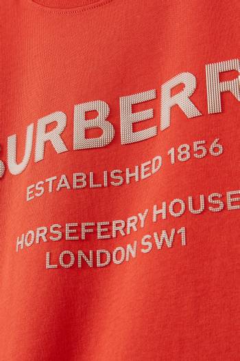 hover state of Horseferry Print T-shirt in Cotton