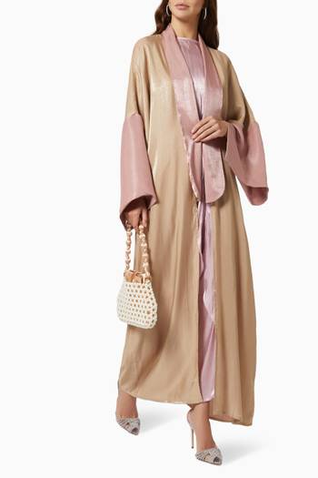 hover state of Two Colour Abaya 