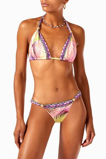 hover state of South Beach Sunrise Bikini in Econyl®   
