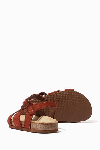hover state of Asterie Suede Sandals in Calfskin