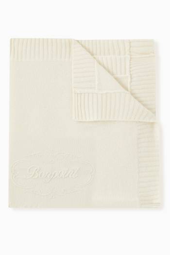 hover state of Embroidered Baby Blanket in Cashmere  