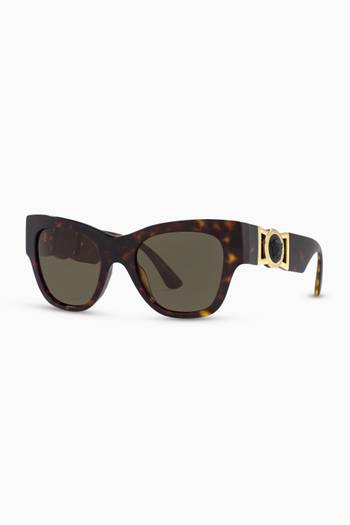 hover state of Medusa Biggie Butterfly Sunglasses in Acetate 
