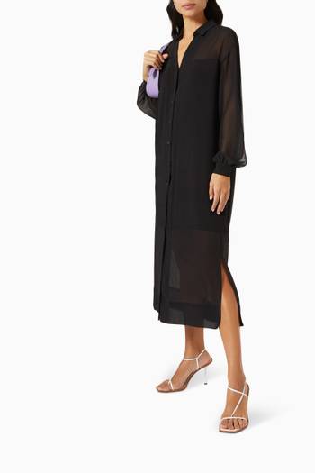 hover state of Lila Oversized Shirt Dress