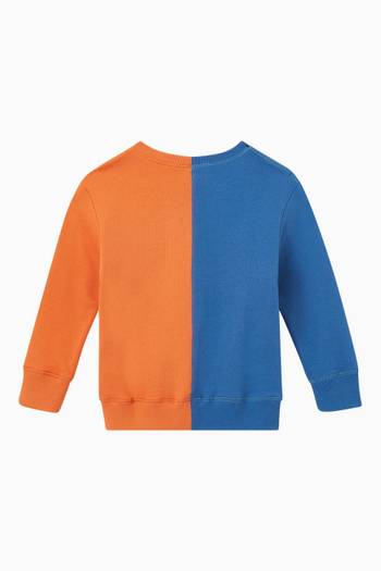 hover state of Colour-block Sweatshirt in Felted Cotton