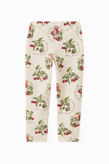 hover state of Floral Leggings in Cotton blend