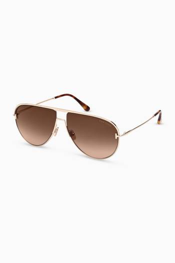 hover state of Theo Sunglasses in Metal  