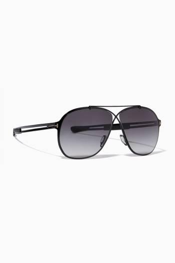 hover state of Orson Pilot Sunglasses in Metal        