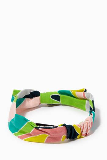 hover state of Vetrate Print Stretch Hairband