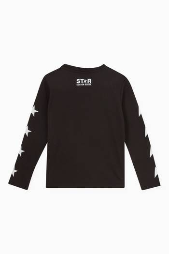 hover state of Star Print T-shirt in Cotton Jersey