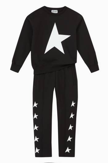 hover state of Star Collection Maxi Logo Sweatshirt in Cotton