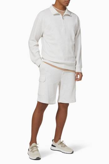 hover state of Bermuda Shorts in Cotton Blend  