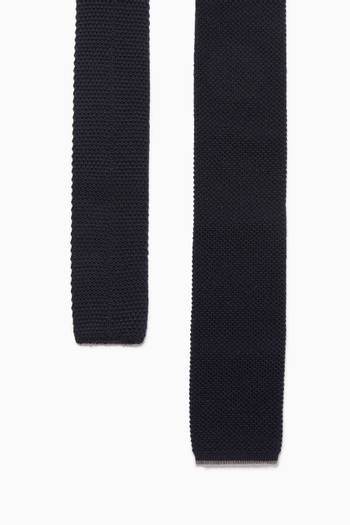 hover state of Square-tip Tie in Wool Knit