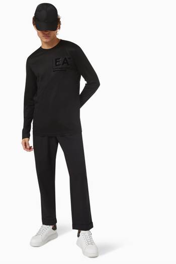 hover state of EA Logo Long-sleeve T-shirt in Lyocell