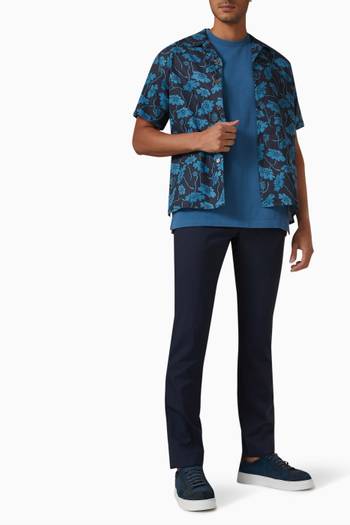 hover state of Poppies Print Shirt in Cotton 