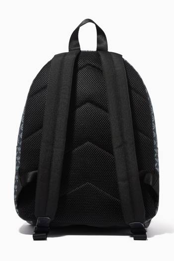 hover state of EA Logo Patch Backpack in Leather