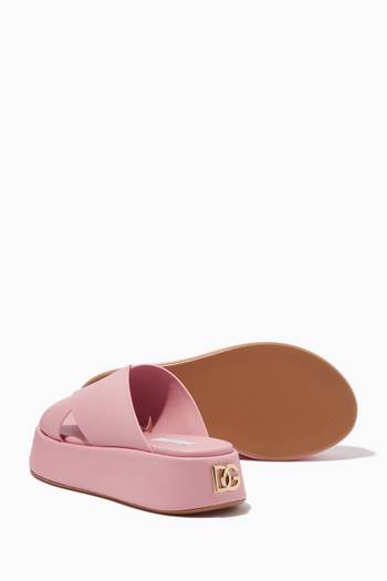 hover state of Platform Sandals in Leather
