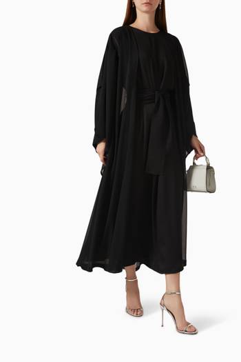 hover state of Abaya Set in Soft Chiffon