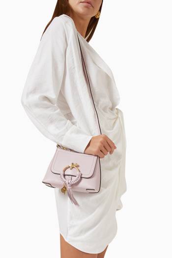 hover state of Mini Joan Crossbody Bag in Grained Calfskin