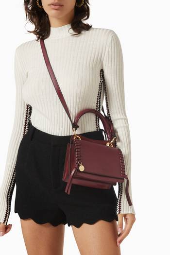 hover state of Mini Tilda Crossbody Bag in Smooth Leather & Suede