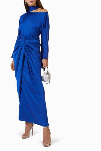 hover state of Draped Midi Dress