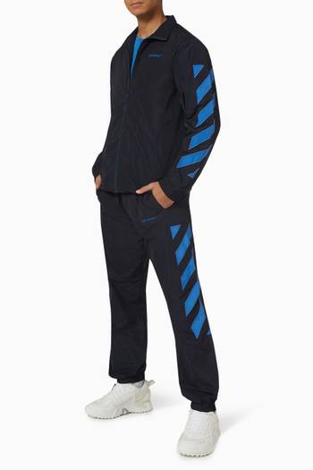 hover state of Diagonal Outline Trackpants in Technical Fabric