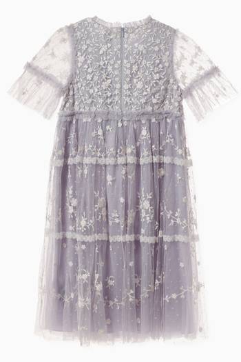 hover state of Embroidered Dress in Tulle