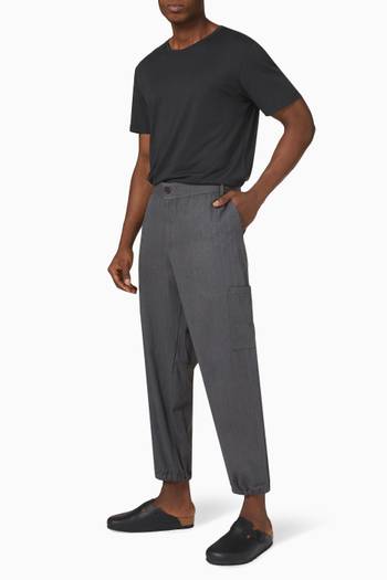 hover state of Gaucho Cargo Pants in Silk Twill