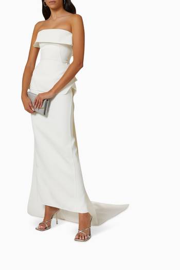 hover state of Duo Strapless Gown in Crepe