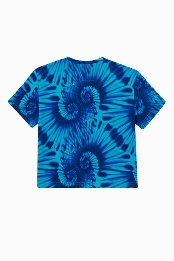 hover state of Tie-Dye Print T-shirt in Cotton