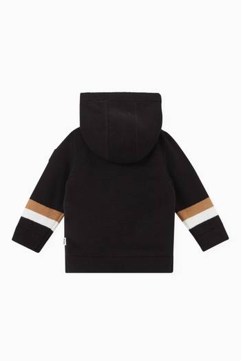 hover state of Logo Padded Hoodie in Cotton