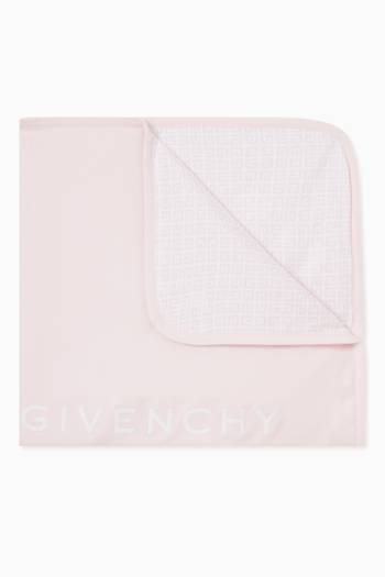 hover state of Logo Print Baby Blanket in Cotton