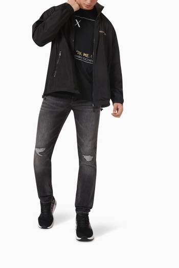 hover state of J10 Distressed Skinny Fit Jeans in Denim