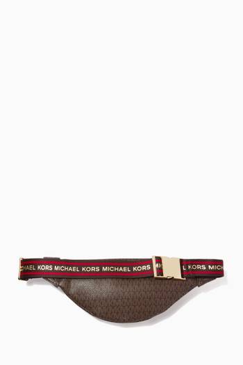 hover state of Heart Logo Belt Bag in Faux Leather
