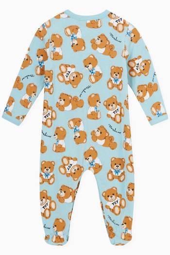 hover state of Teddy Bear Print Pyjama in Cotton