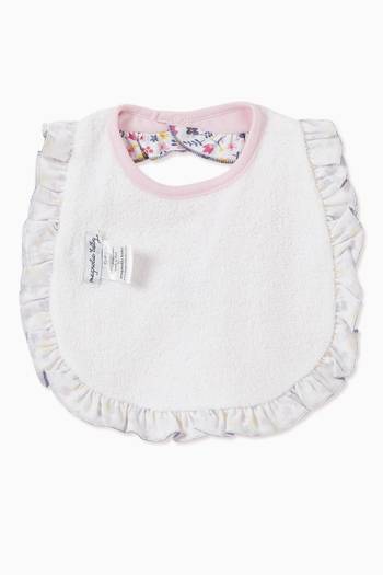 hover state of Kylie's Classics Ruffled Bib in Pima Cotton