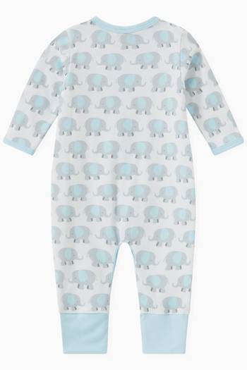 hover state of Lil Peanut Elephant Pyjama in Cotton