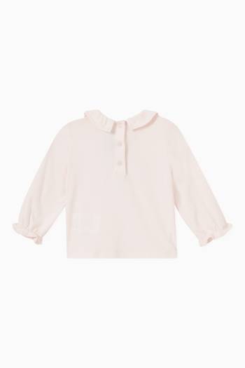 hover state of Ruffles T-shirt in Cotton Blend