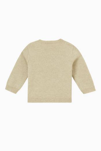 hover state of Embroidered Sweatshirt in Wool