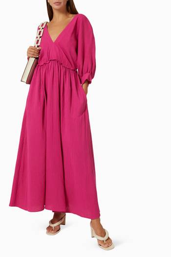 hover state of Selene Maxi Dress in Cotton Gauze