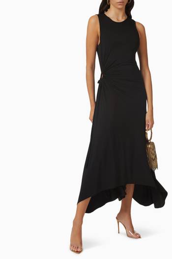 hover state of Giullia Circle Cut-out Midaxi Dress in Jersey