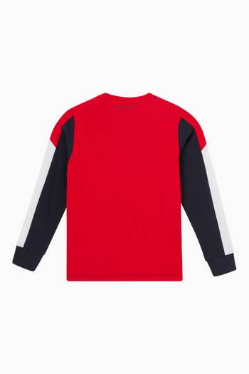 hover state of Logo Print Long Sleeves T-shirt in Jersey