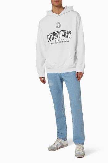 hover state of Mystery School Print Jeans in Cotton Denim