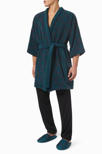 hover state of Arrow Bathrobe in Cotton Terry