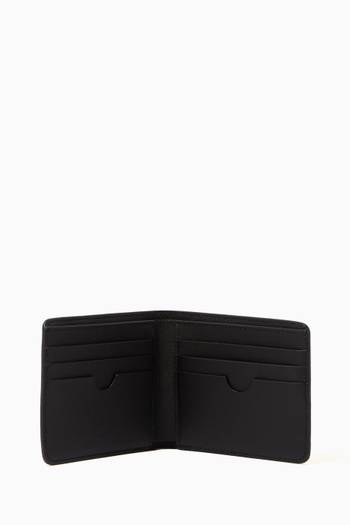 hover state of Diagonal Stripe Slim Bi-fold Wallet in Leather