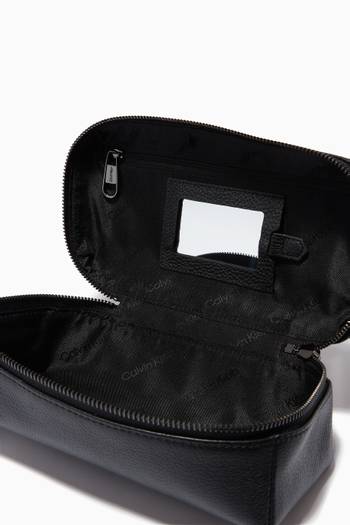 hover state of Logo Washbag in Leather