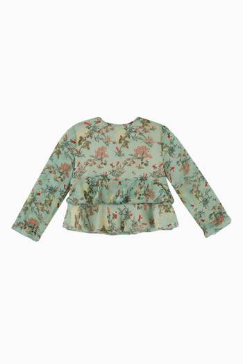hover state of Rocio Floral Blouse in Recycled Fabric