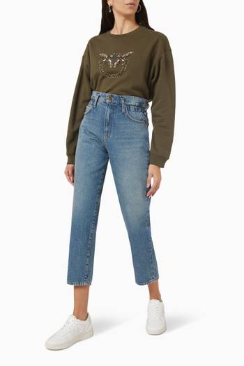 hover state of Mom-fit Jeans in Denim