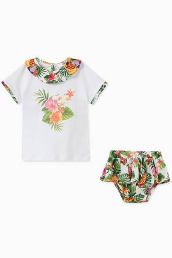 hover state of Collette Top & Bloomers Set in Cotton