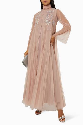 hover state of Layered Embellished Maxi Dress Set in Tulle