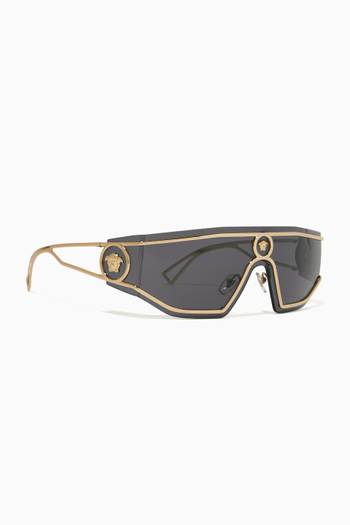 hover state of Medusa Sunglasses in Metal